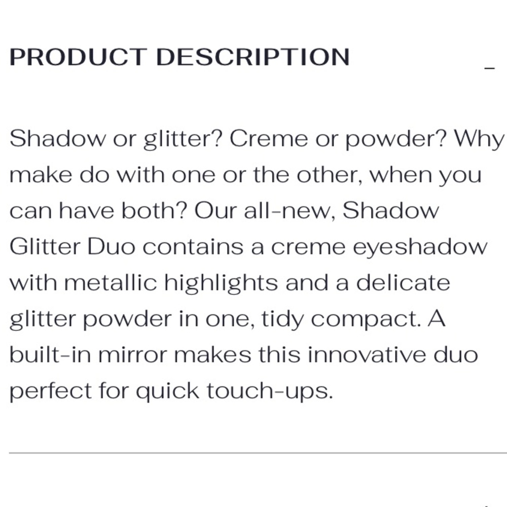 Lise Watier Duo shadow and glitter NWT - Picture 2 of 3